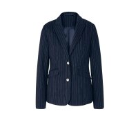 Designer-Nadelstreifen-Jerseyblazer, marine