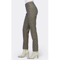 Designer-Jacquardhose, sand-jade