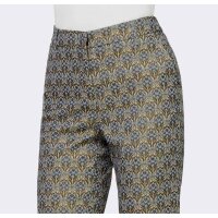 Designer-Jacquardhose, sand-jade
