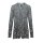 Feinstrickjacke m. Strass, grau