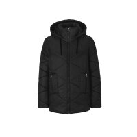 Designer-Outdoor-Steppjacke, schwarz