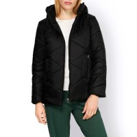 Designer-Outdoor-Steppjacke, schwarz