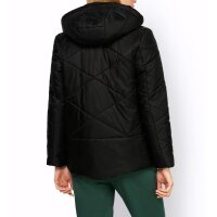 Designer-Outdoor-Steppjacke, schwarz