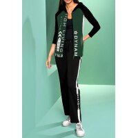 Designer-Jersey-Joggpant, schwarz