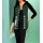 Designer-Sweatjacke m. Schriftzug, moos