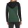 Designer-Sweatjacke m. Schriftzug, moos
