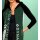 Designer-Sweatjacke m. Schriftzug, moos