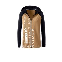 Designer-Sweatjacke m.Schriftzug, camel