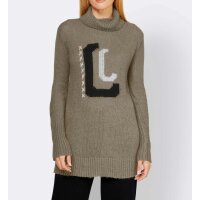 Turtleneck sweater, taupe