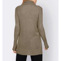 Turtleneck sweater, taupe