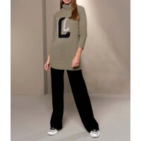 Turtleneck sweater, taupe