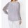 Blouse with lace, grey