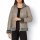 Lammnappa-Lederjacke m. Pelzimitat-Besatz, beige