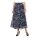 Georgette-Druckrock, marine-bunt