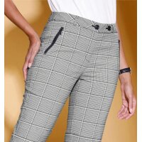 Karo-Hose, schwarz-braun-gemustert
