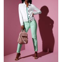 Stretch-Jacquard-Jeans, mint