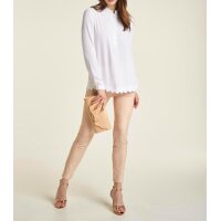Designer-Leggings m. Reißverschluss, apricot
