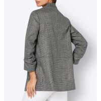 Blazer with shiny yarn, black-silver-blend