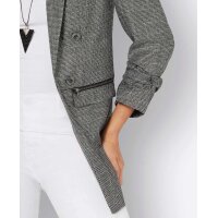 Blazer with shiny yarn, black-silver-blend