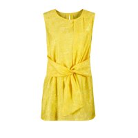 Jacquard-Blusentop, gelb