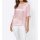 Blouse with silk, rosé