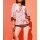 Bluse m. Volants, hummer-bedruckt