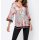 Bluse m. Volants, hummer-bedruckt