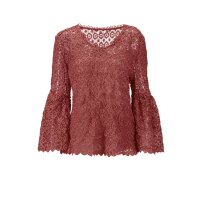 Spitzenbluse + Top, melone