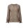 Bluse, beige-schwarz-bedruckt