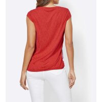Shirt m. Rüschen, hummer-bedruckt