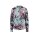 Satin-Druckbluse, kalkmint-mauve