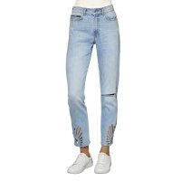 Jeans with cut-outs, blue, 32inch