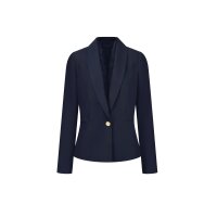 Lyocell-Blazer m. Spitze, marine