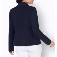 Lyocell-Blazer m. Spitze, marine