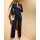 Lyocell-Blazer m. Spitze, marine