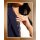 Lyocell-Blazer m. Spitze, marine