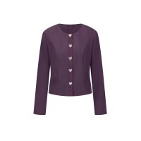 Blazer mit herzförmigen Knöpfen, traube
