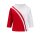 Shirt, red-white