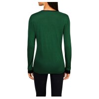 Langarmshirt, moos-schwarz-bedruckt