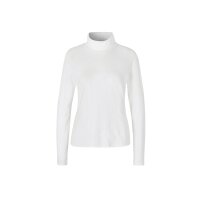 Turtleneck shirt with zippers, ecru