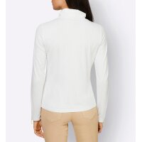 Rollkragenshirt m.  Reißverschlüssen, ecru