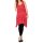 Kleid m. Spitze, rot-weiß