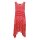 Kleid m. Spitze, rot-weiß