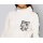Langarmshirt m. bedrucktem Einsatz, ecru-gau