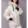 Down jacket with hood, ecru