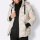 Down jacket with hood, ecru