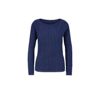 Sweter prążkowany z efektem matowego połysku,...
