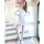 Jersey mini dress, white