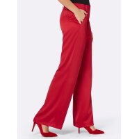 Satin evening trousers, red