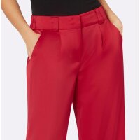 Satin evening trousers, red